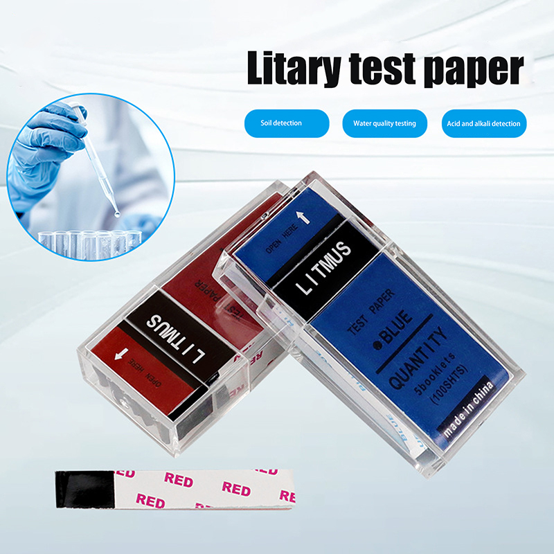 Ph Strip Test - 100 Strips/Box PH Test Strips Red/Blue