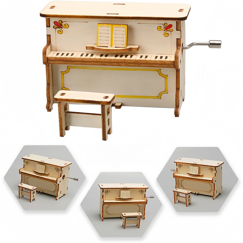 Science Max - DIY Hand-Cranked Children's Piano Educational Science