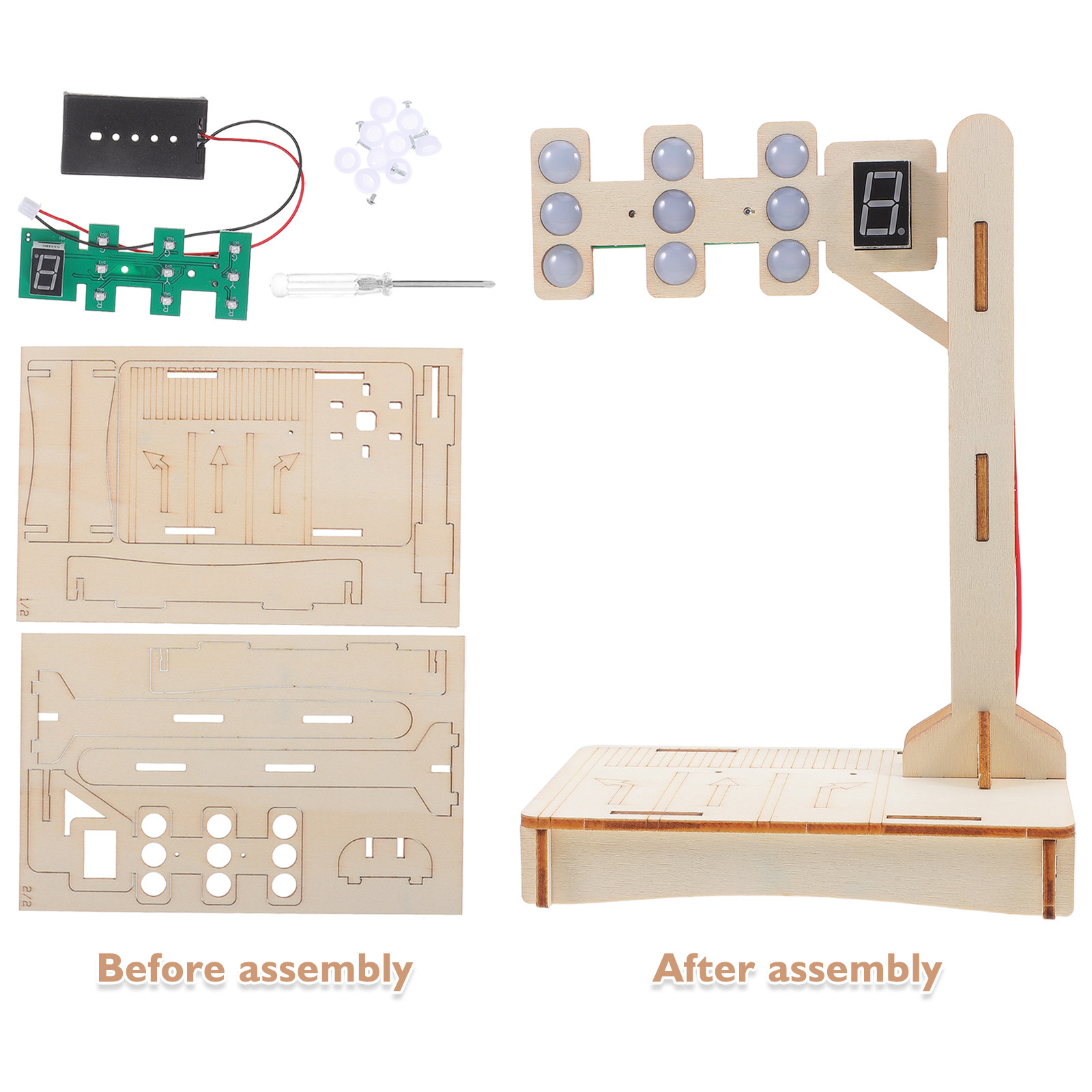 1Set Traffic Signal Educationa - огляд і ціна Science Project Kit