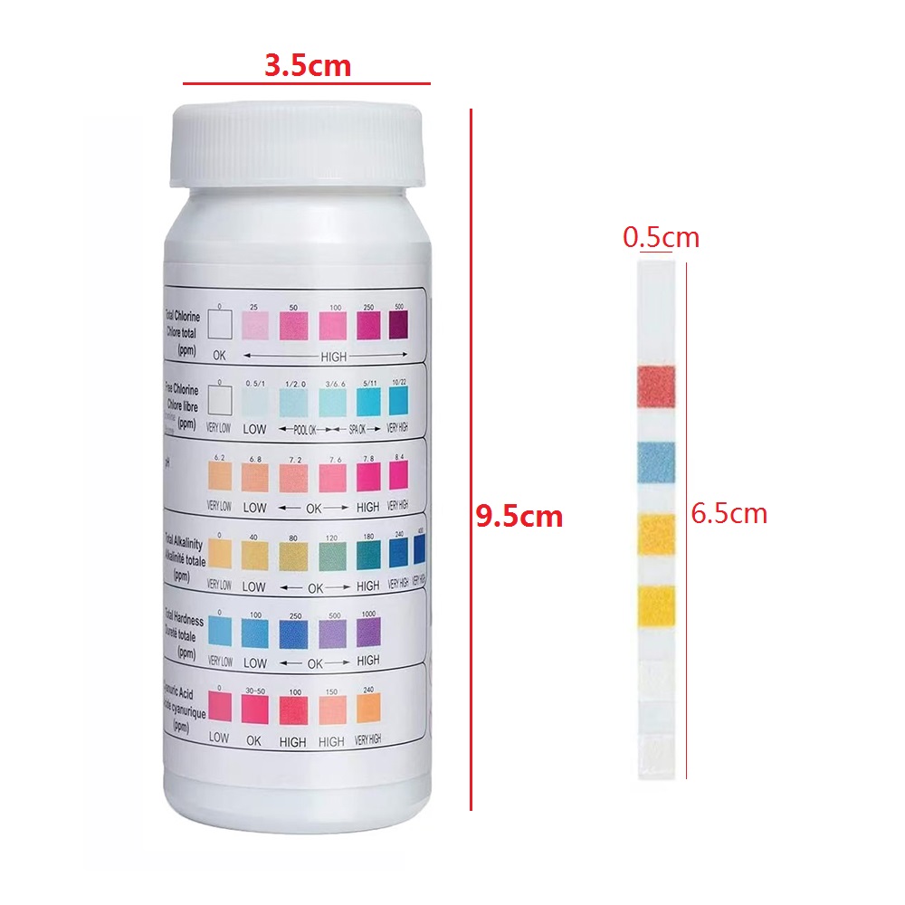50pcs/Bottle Multipurpose 6 in - огляд і ціна Ph Strip Test