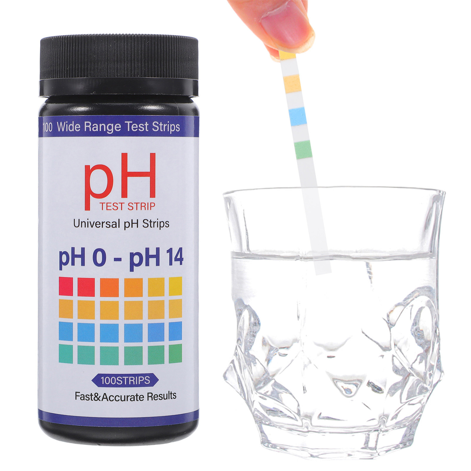 100Pcs PH Test Paper 0-14 Wide - огляд і ціна Ph Strip Test