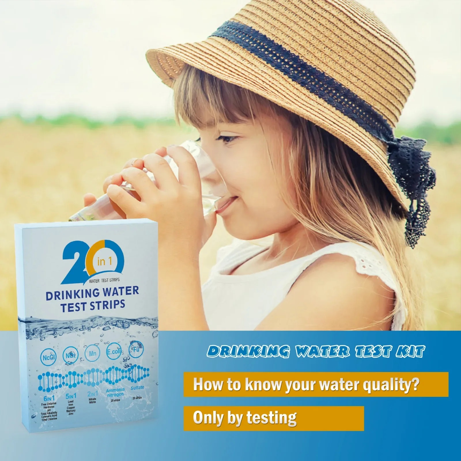 YAGO 20 in 1 Water Test Strips - огляд і ціна Ph Strip Test