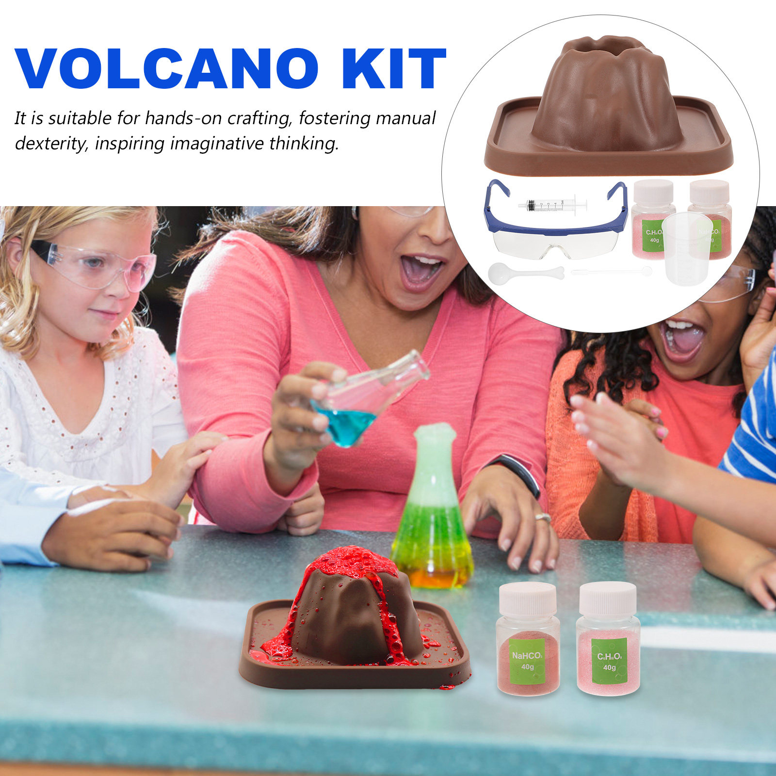 1 Set Volcano Eruptions Experi - огляд і ціна Volcano Kit Eruption