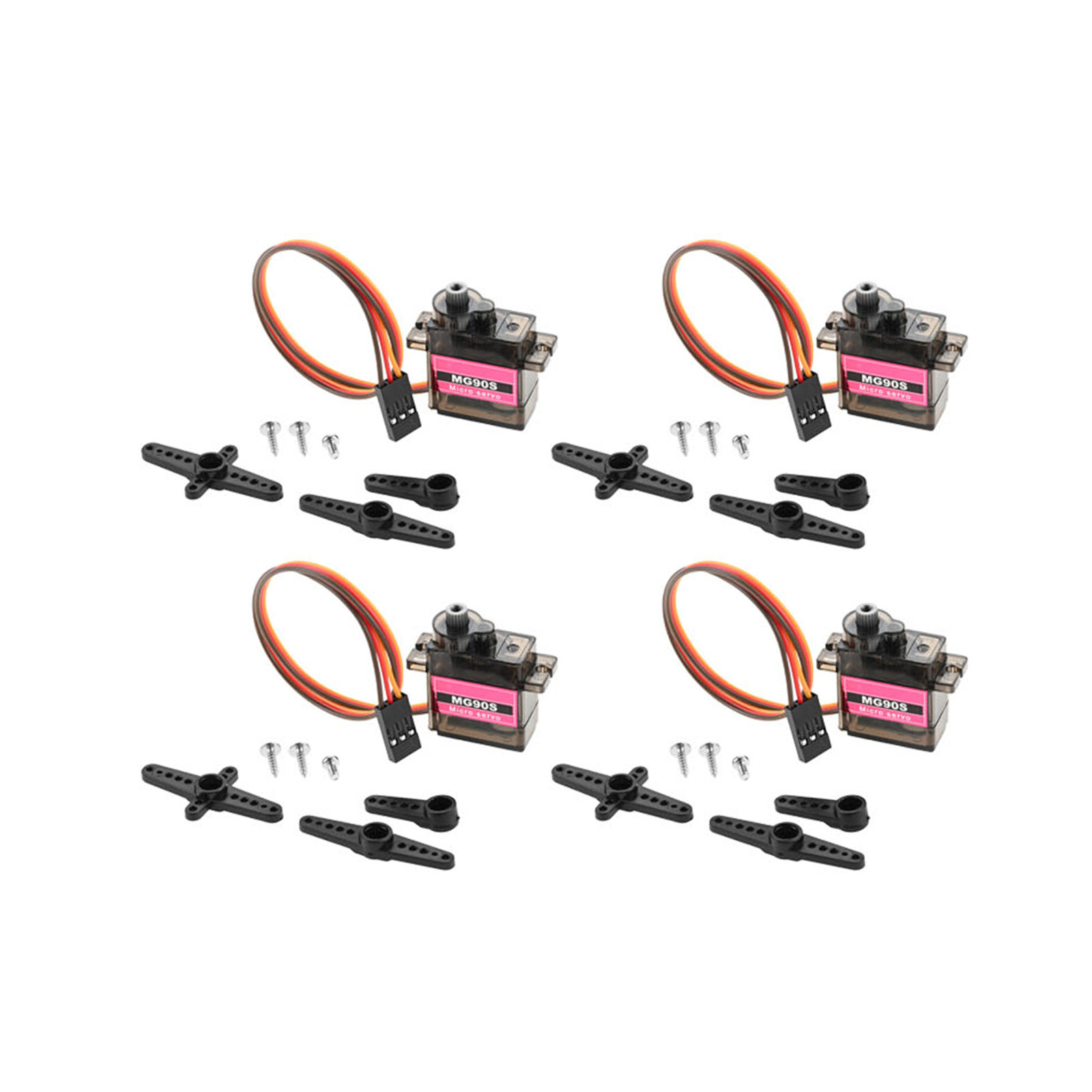 4pcs Micro Servo Metal Gear 90 - огляд і ціна Robot Arm Motor