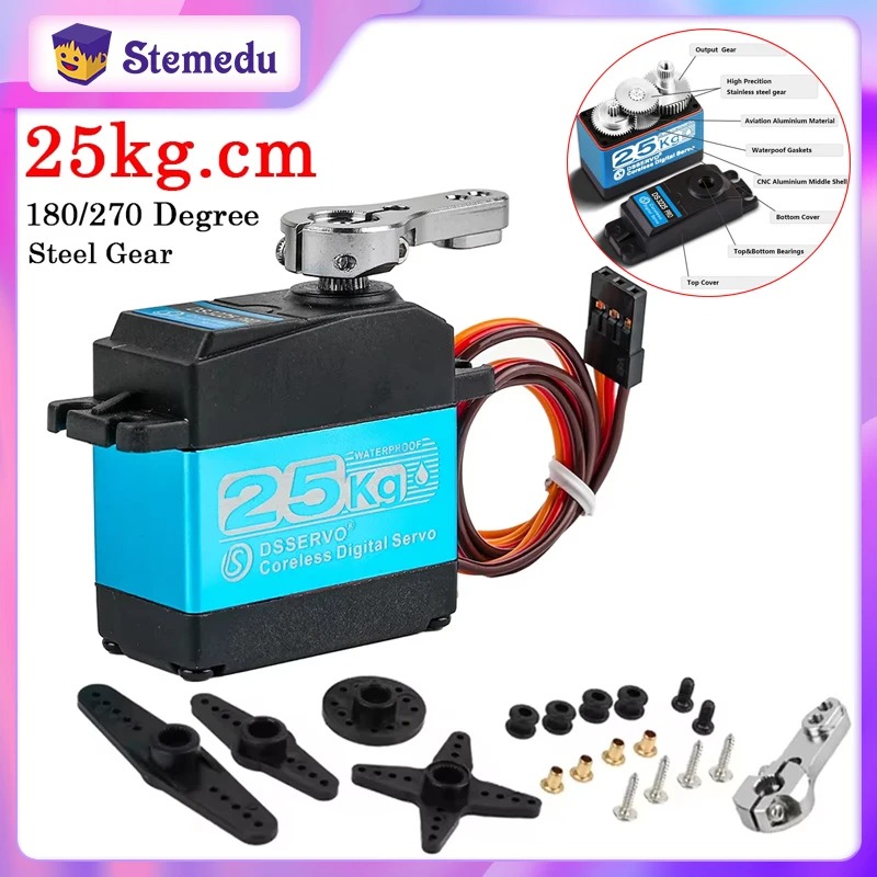 DS3225 Pro 25kg Coreless Digit - огляд і ціна Robot Arm Motor