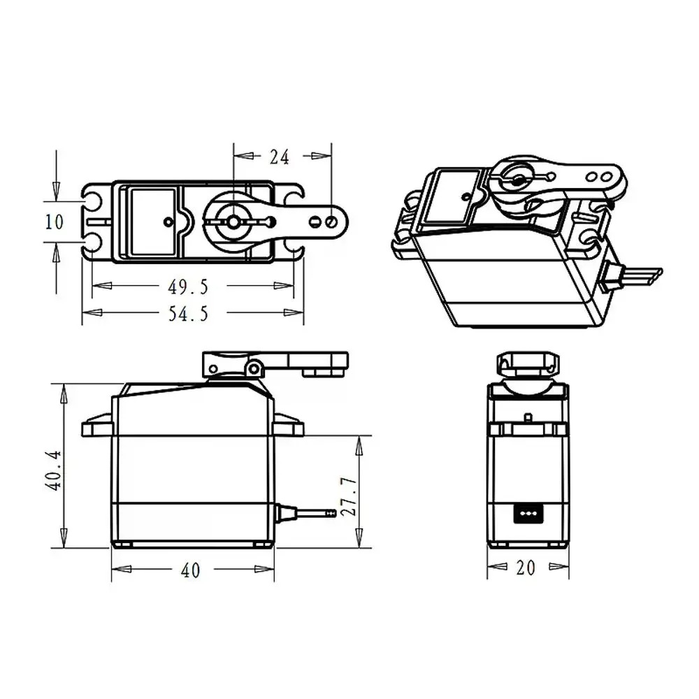 DS3225 Pro 25kg Coreless Digit - огляд і ціна Robot Arm Motor